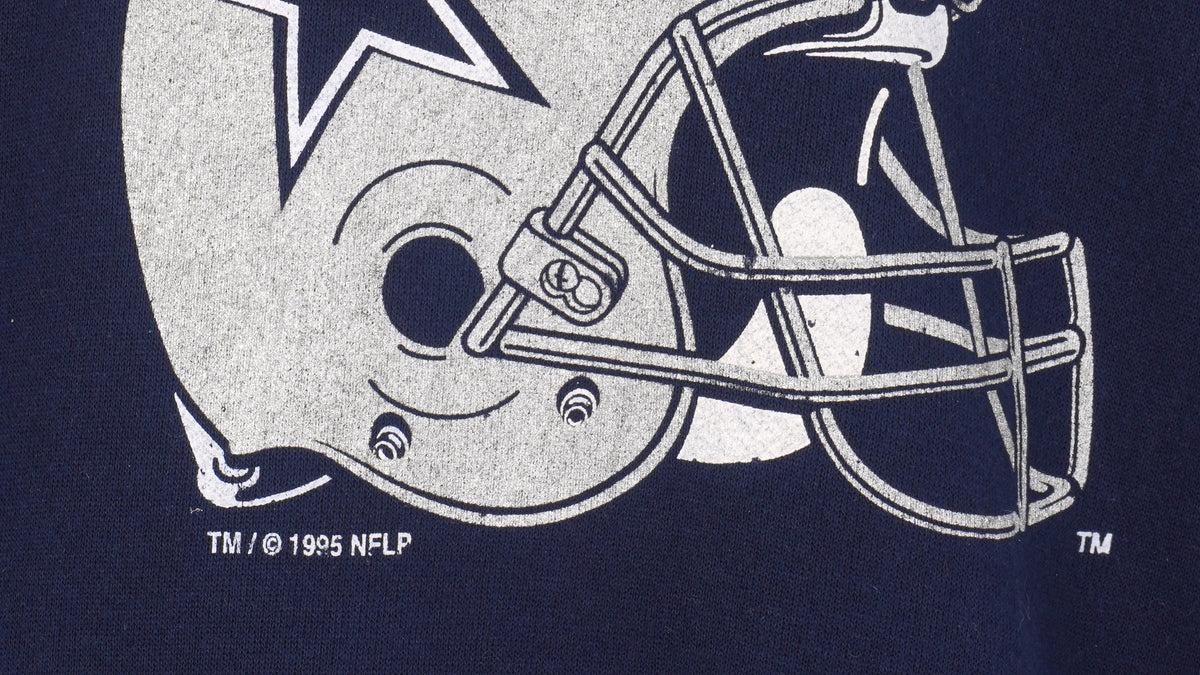 NFL (Logo 7) - Dallas Cowboys Crew Neck Sweatshirt 1995 X-Large