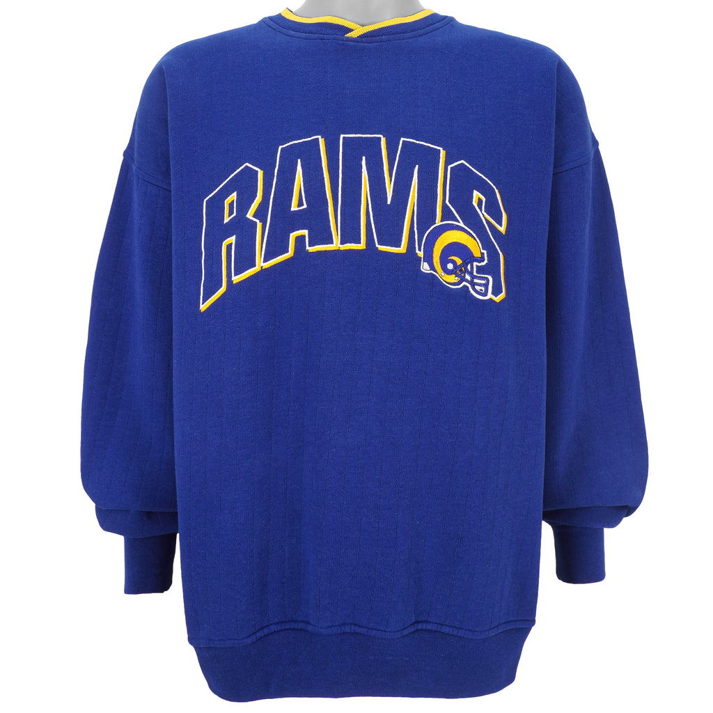 Starter - St. Louis Rams Crew Neck Sweatshirt 1990s X-Large Vintage Retro Football