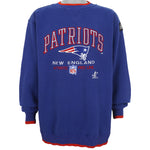 NFL (Logo Athletic) - New England Patriots Crew Neck Sweatshirt 1990s X-Large