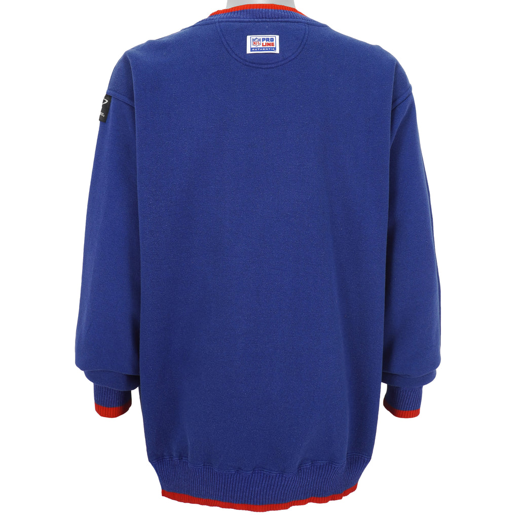 NFL (Logo Atheletic) - New England Patriots Crew Neck Sweatshirt 1990s X-Large Vintage Retro Football