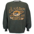 Vintage - Canada Strong & Free Crew Neck Sweatshirt 1990s Large Vintage Retro
