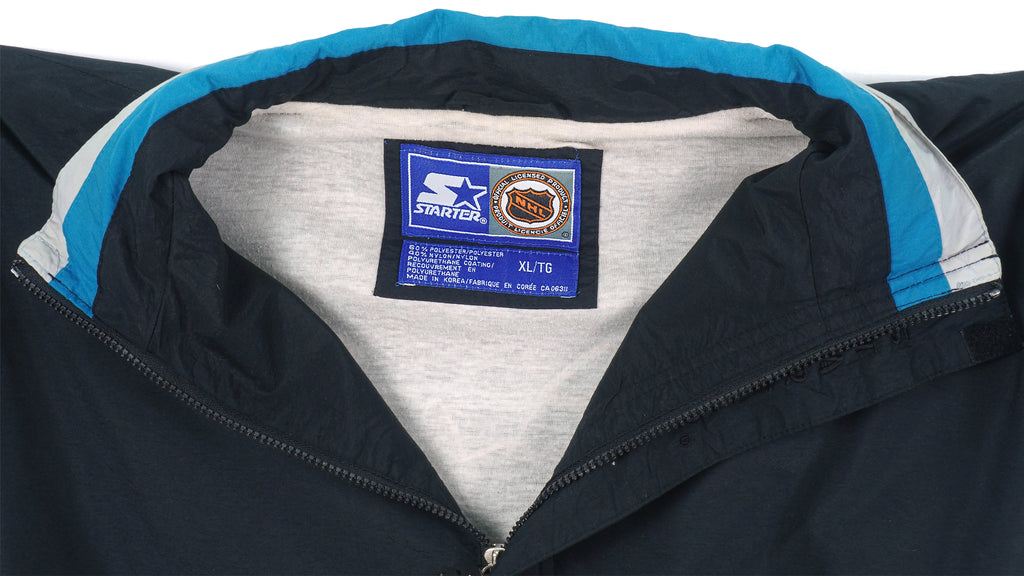 Starter - San Jose Sharks Windbreaker 1990s X-Large Vintage Retro Hockey