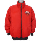 NBA (Pro Player) - Chicago Bulls Spell-Out Reversible Jacket 1990s X-Large Vintage Retro Basketball