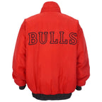 NBA (Pro Player) - Chicago Bulls Spell-Out Reversible Jacket 1990s X-Large Vintage Retro Basketball