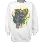 Vintage (Lee) - White Koala Family Crew Neck Sweatshirt 1990s X-Large Vintage Retro