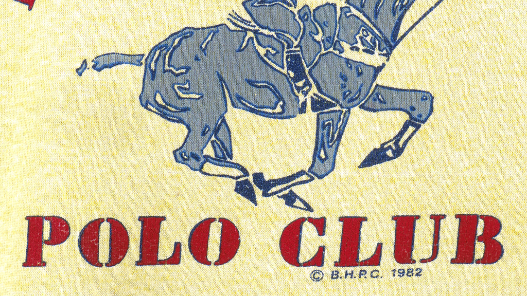 Vintage - Yellow Beverly Hills, Polo Club Sweatshirt 1982 XX-Large Vintage Retro
