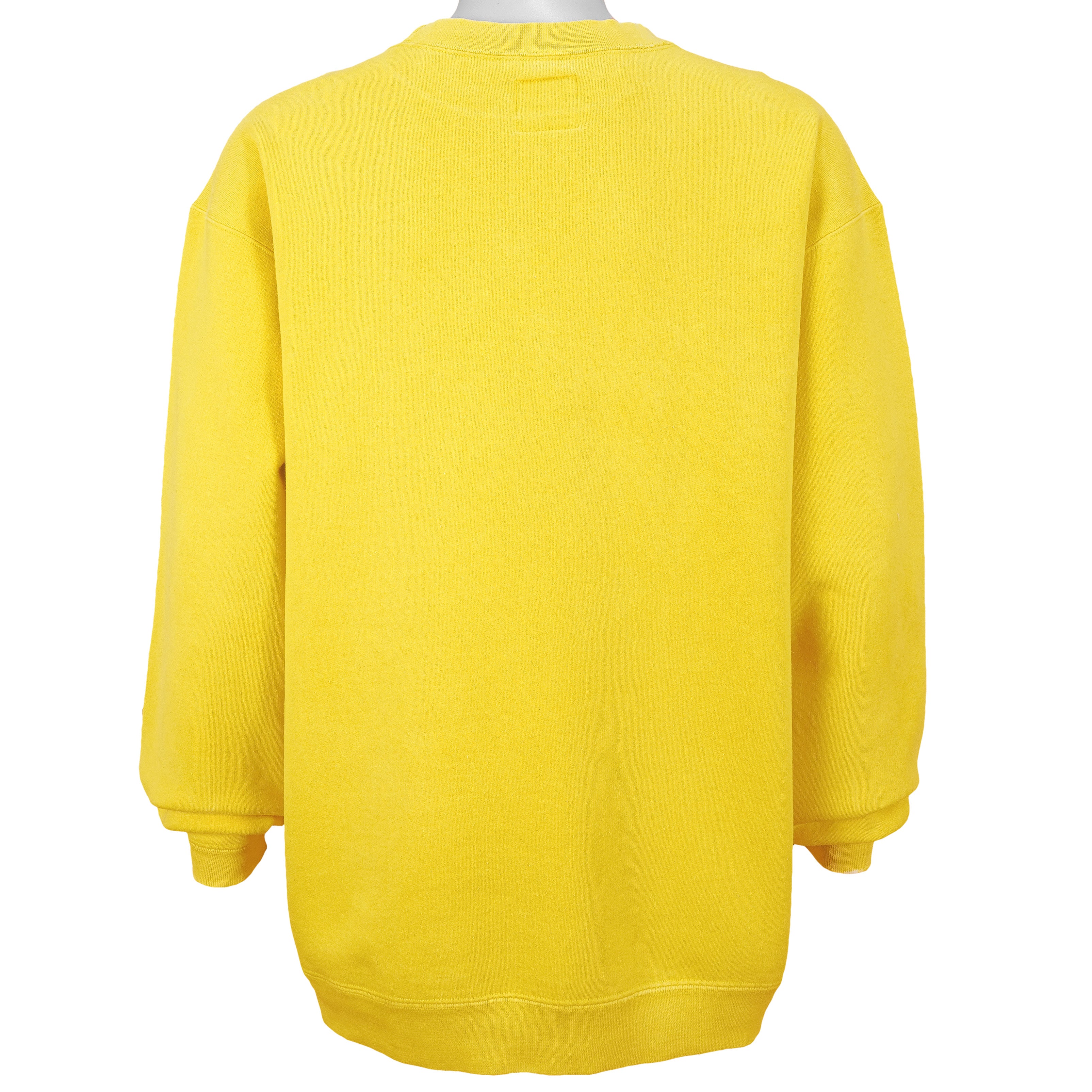 Guess - Yellow Guess Jeans Spell-Out Sweatshirt 1990s X-Large Vintage Retro