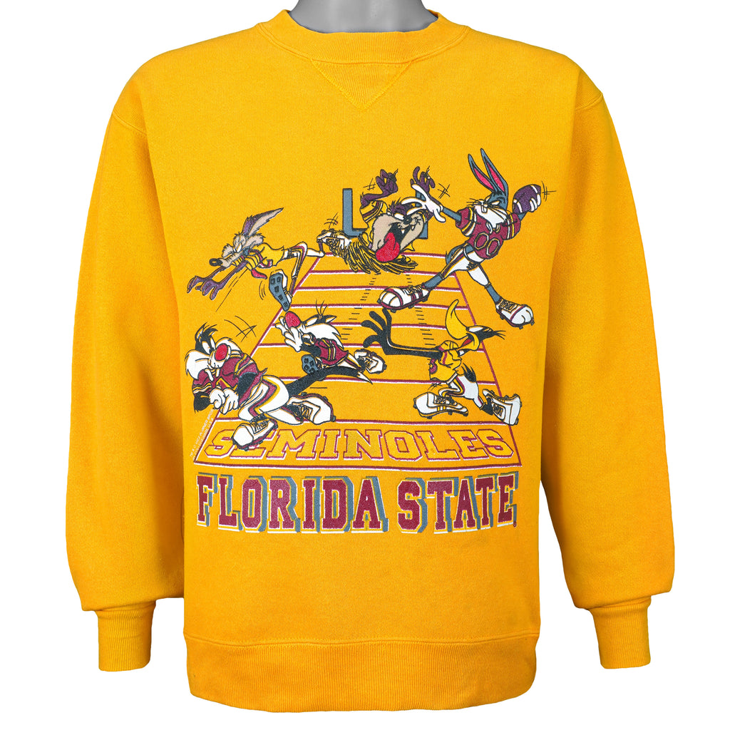 NCAA - Florida State Seminoles Crew Neck Sweatshirt 1990s Medium Vintage Retro Football College