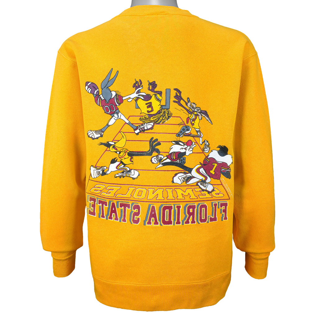 NCAA - Florida State Seminoles Crew Neck Sweatshirt 1990s Medium Vintage Retro Football College