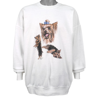 Vintage (Robert Allan) - Yorkshire Terrier Crew Neck Sweatshirt 1990s X-Large