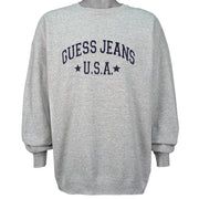 Guess - Guess U.S.A Jeans Spell-Out Sweatshirt 1990s X-Large Vintage Retro