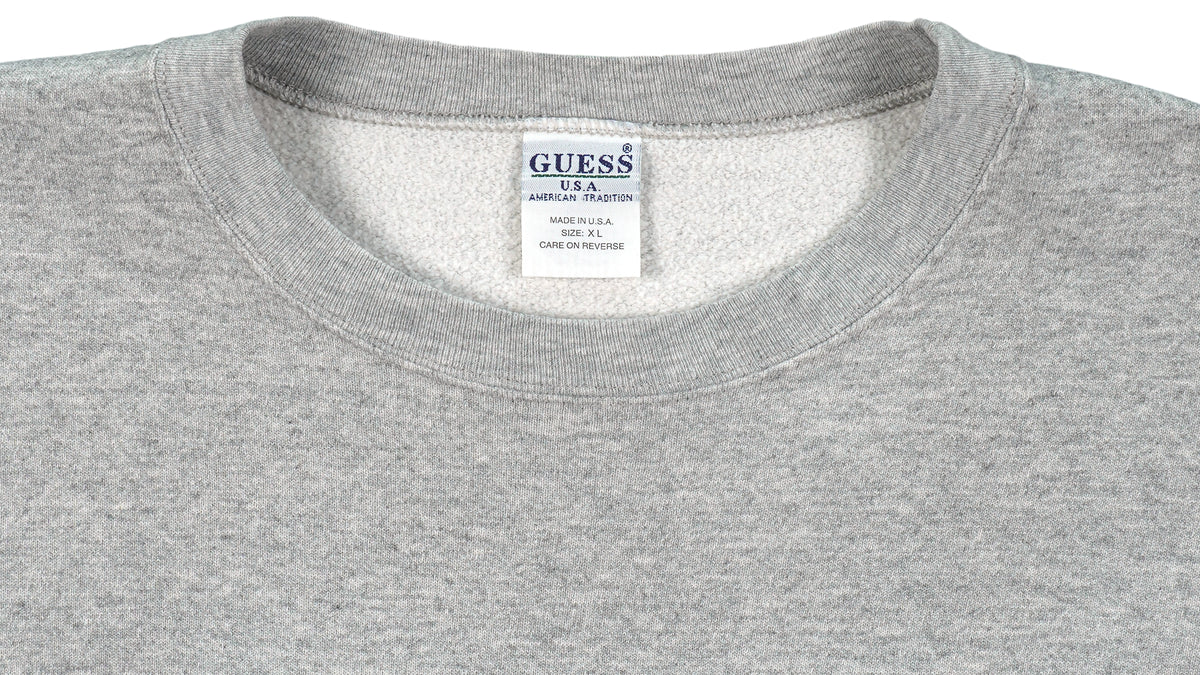 Guess - Guess U.S.A Jeans Spell-Out Sweatshirt 1990s X-Large Vintage Retro