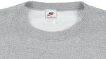 Nike - Grey Big Logo Crew Neck Sweatshirt 1990s XX-Large