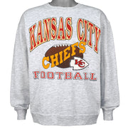 NFL (Alore) - Kansas City Chiefs Crew Neck Sweatshirt 1990 Large Vintage Retro Football