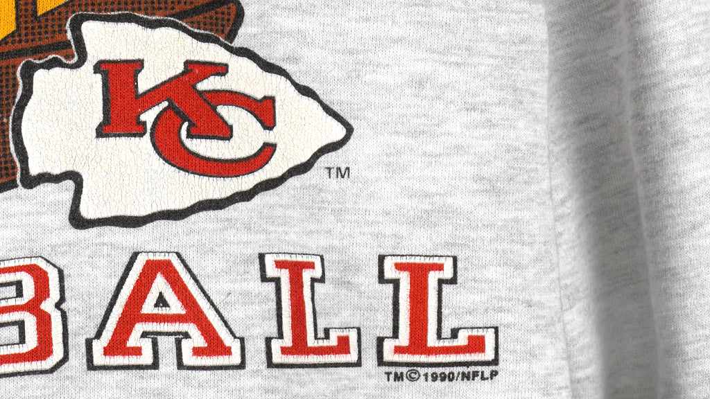 NFL (Alore) - Kansas City Chiefs Crew Neck Sweatshirt 1990 Large Vintage Retro Football