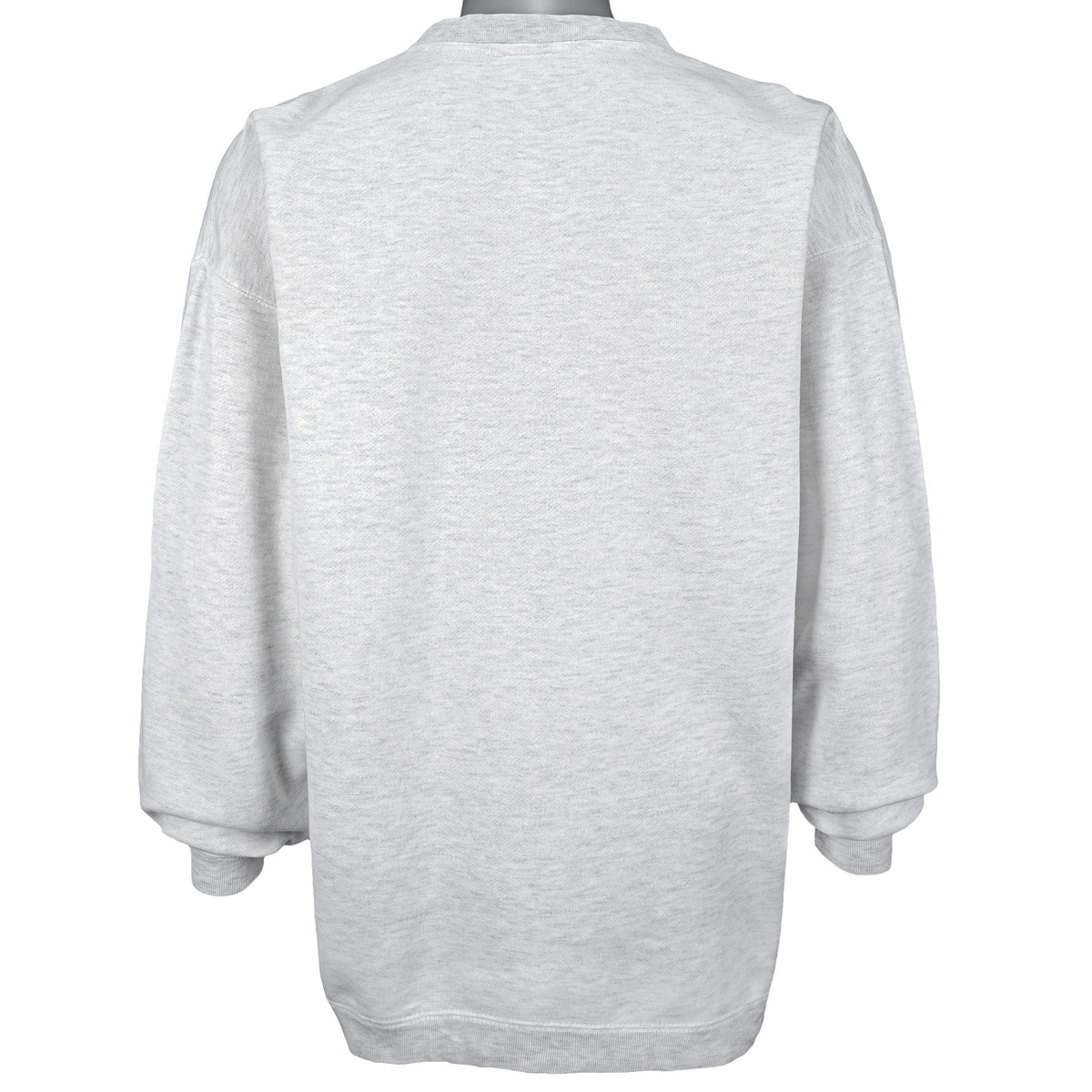 Stussy - Grey Spell-Out Crew Neck Sweatshirt Large Vintage Retro
