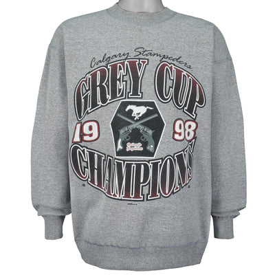 Starter - Calgary Stampeders Crew Neck Sweatshirt 1998 Medium