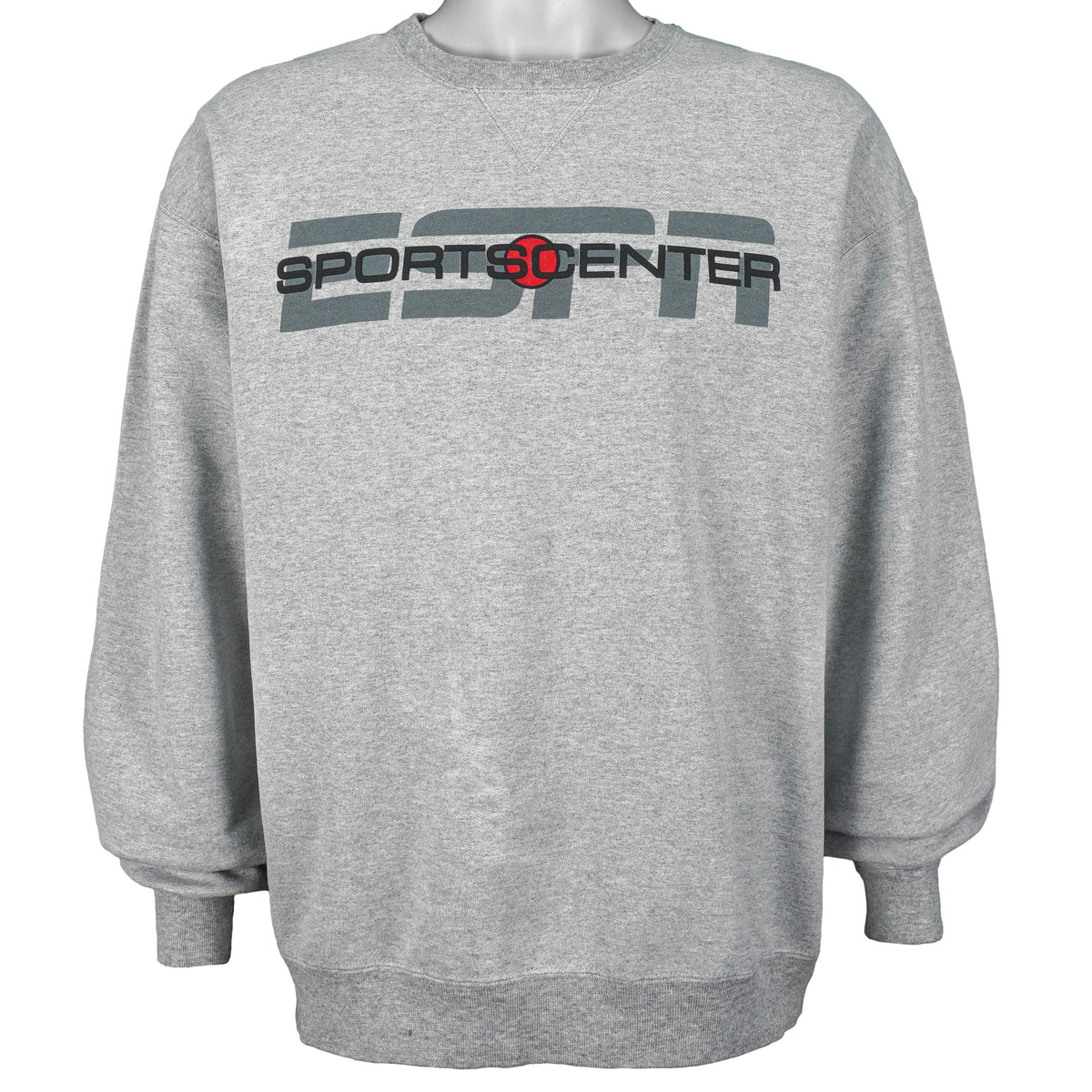 Champion - Grey ESPN Collection Crew Neck Sweatshirt 1990s Large Vintage Retro 