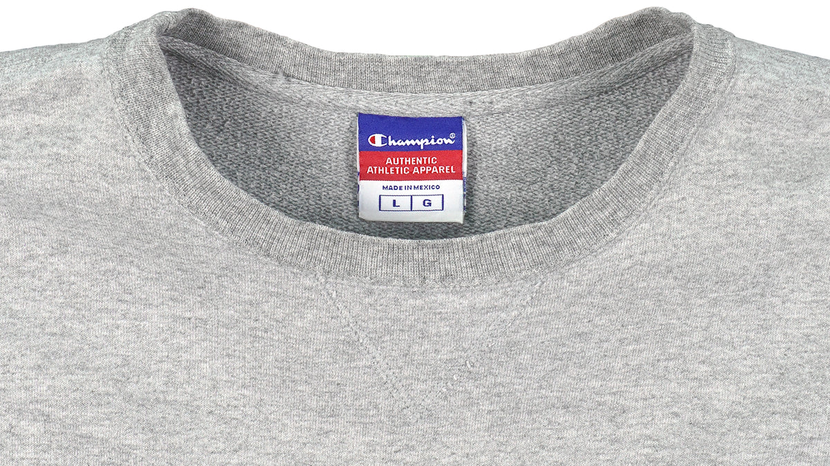 Champion - Grey ESPN Collection Crew Neck Sweatshirt 1990s Large Vintage Retro 