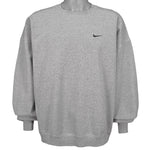 Nike - Grey Classic Crew Neck Sweatshirt 1990s X-Large