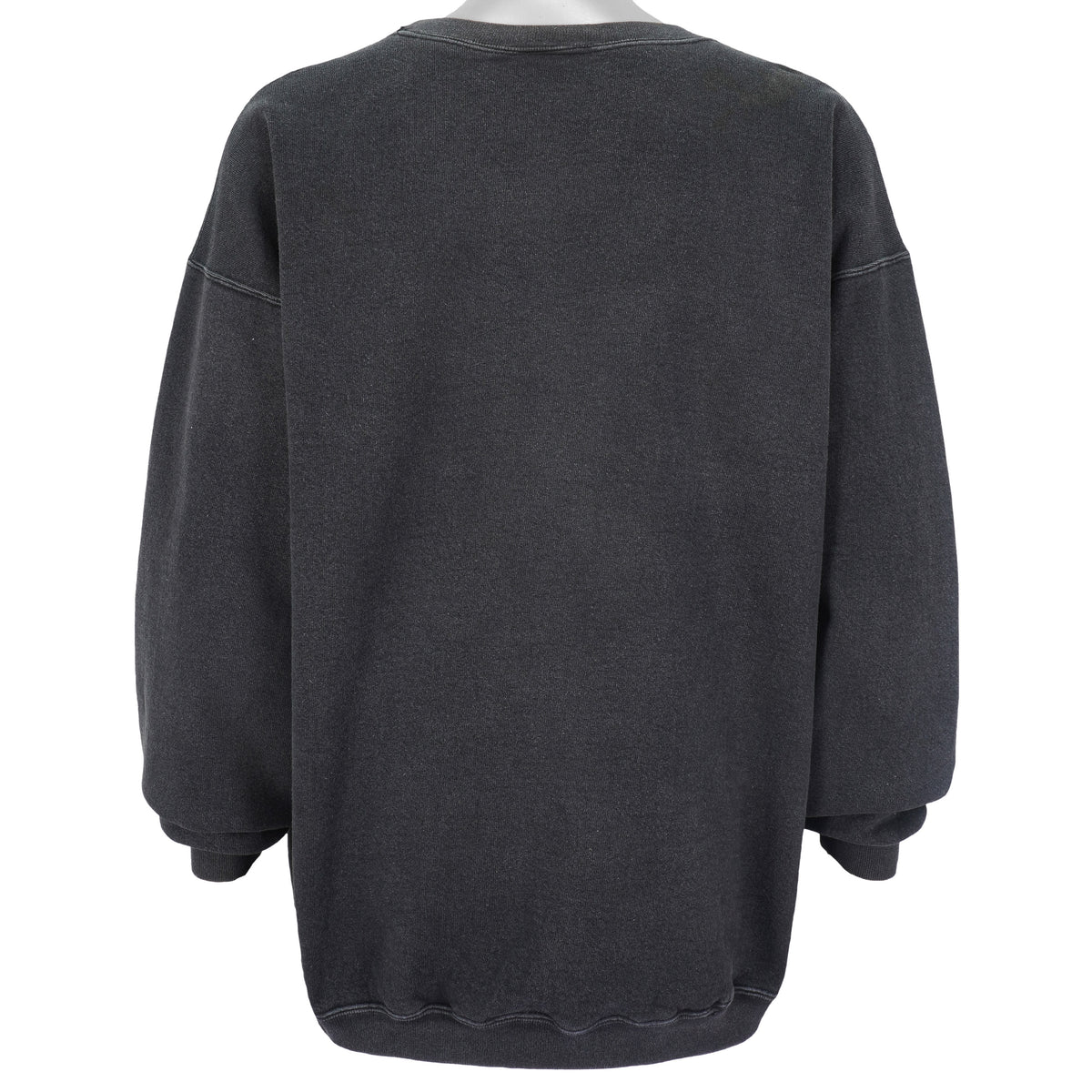 Adidas - Black Spell-Out Crew Neck Sweatshirt 1990s X-Large