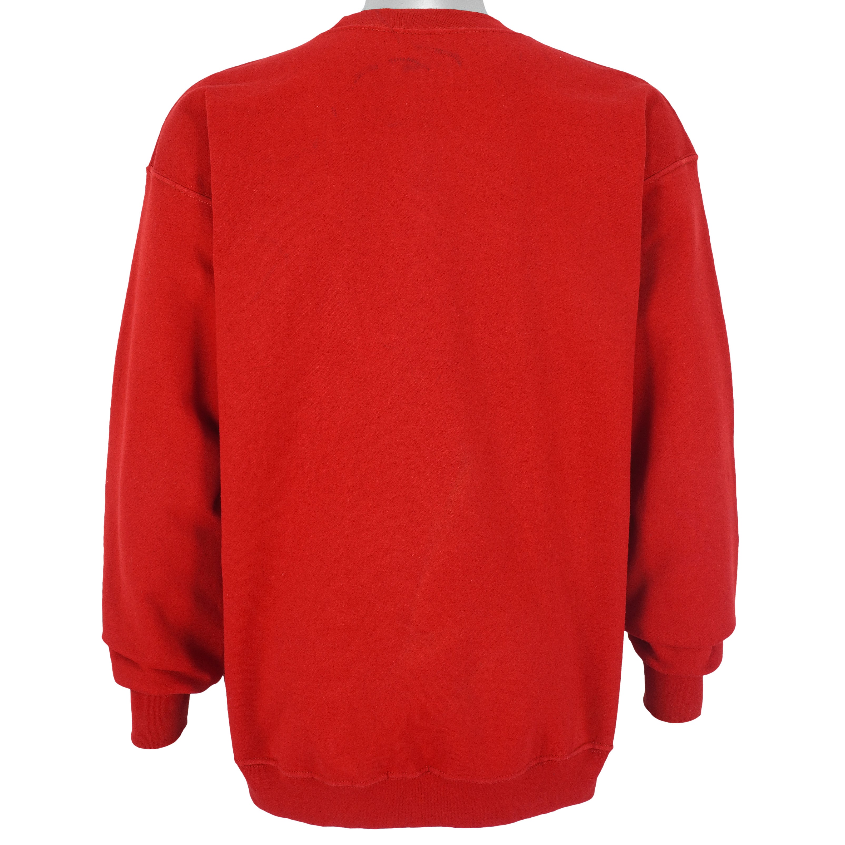 Marvel - Red Super Heroes Printed Sweatshirt Large Vintage Retro