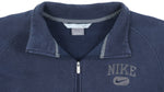 Nike - Dark Blue 1/4 Zip Spell-Out Sweatshirt 1990s Large Vintage Retro