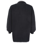 Champion - Black Big Spell-Out 1/4 Zip Sweatshirt 1990s X-Large Vintage Retro