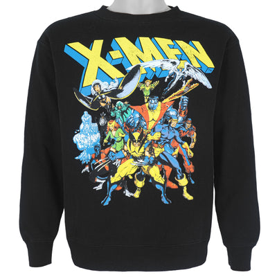 Vintage - Black X-Men Crew Neck Sweatshirt Large