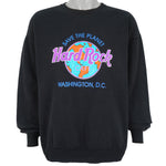 Vintage (Hard Rock) - Washington D.C Crew Neck Sweatshirt 1990s X-Large Vintage Retro