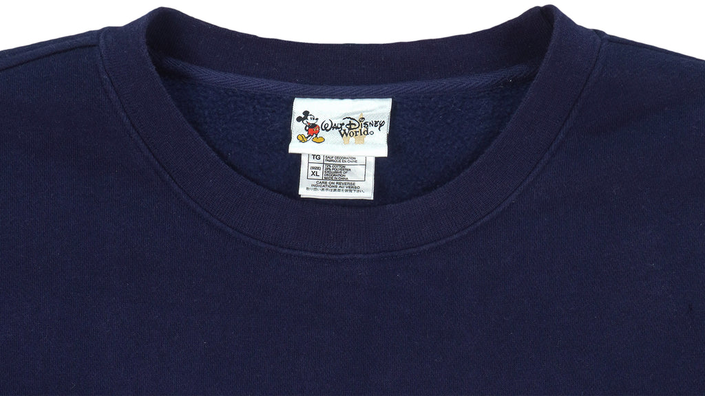 Disney - Walt Disney World Embroidered Sweatshirt 1990s X-Large Vintage Retro