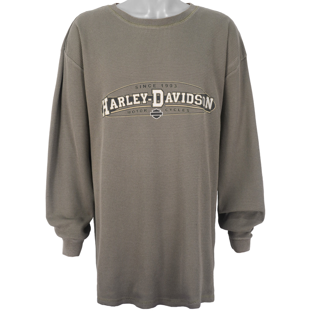 Harley Davidson - Bellmore, NY Spell-Out Crew Neck Sweatshirt 1990s 3X-Large Vintage Retro