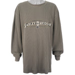 Harley Davidson - Bellmore, NY Spell-Out Crew Neck Sweatshirt 1990s 3X-Large Vintage Retro