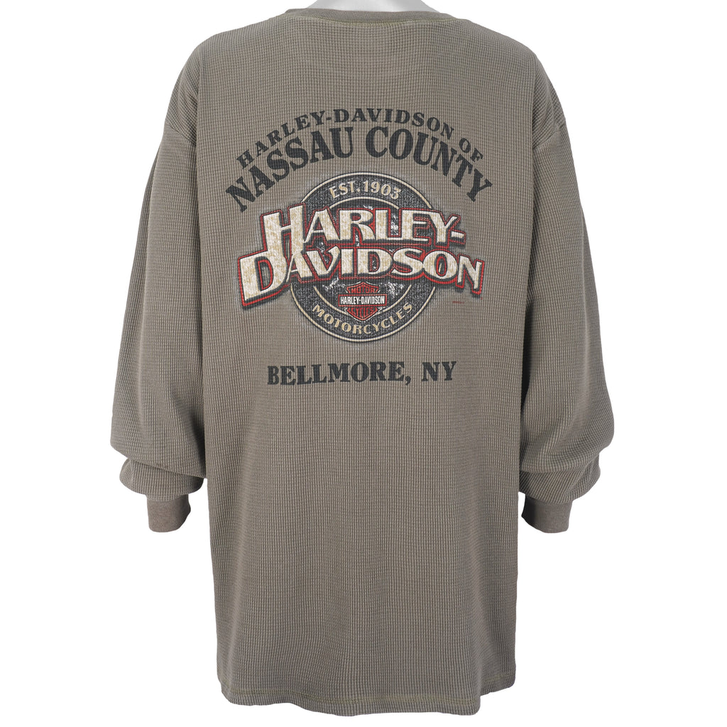 Harley Davidson - Bellmore, NY Spell-Out Crew Neck Sweatshirt 1990s 3X-Large Vintage Retro