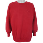 Nike - Red Classic Crew Neck Sweatshirt 1990s Large Vintage Retro