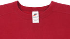 Nike - Red Classic Crew Neck Sweatshirt 1990s Large Vintage Retro