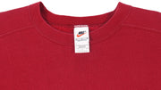 Nike - Red Classic Crew Neck Sweatshirt 1990s Large Vintage Retro