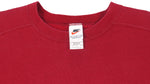 Nike - Red Classic Crew Neck Sweatshirt 1990s Large Vintage Retro