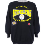 NFL (Lee) - Pittsburgh Steelers Crew Neck Sweatshirt 1995 XX-Large Vintage Retro Football