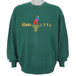 Vintage (Hanes) - Green Atlanta Olympic Crew Neck Sweatshirt 1996 X-Large Vintage Retro