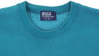 Ralph Lauren (Polo Sport) - Blue Spell-Out Embroidered Sweatshirt 1990s X-Large Vintage Retro
