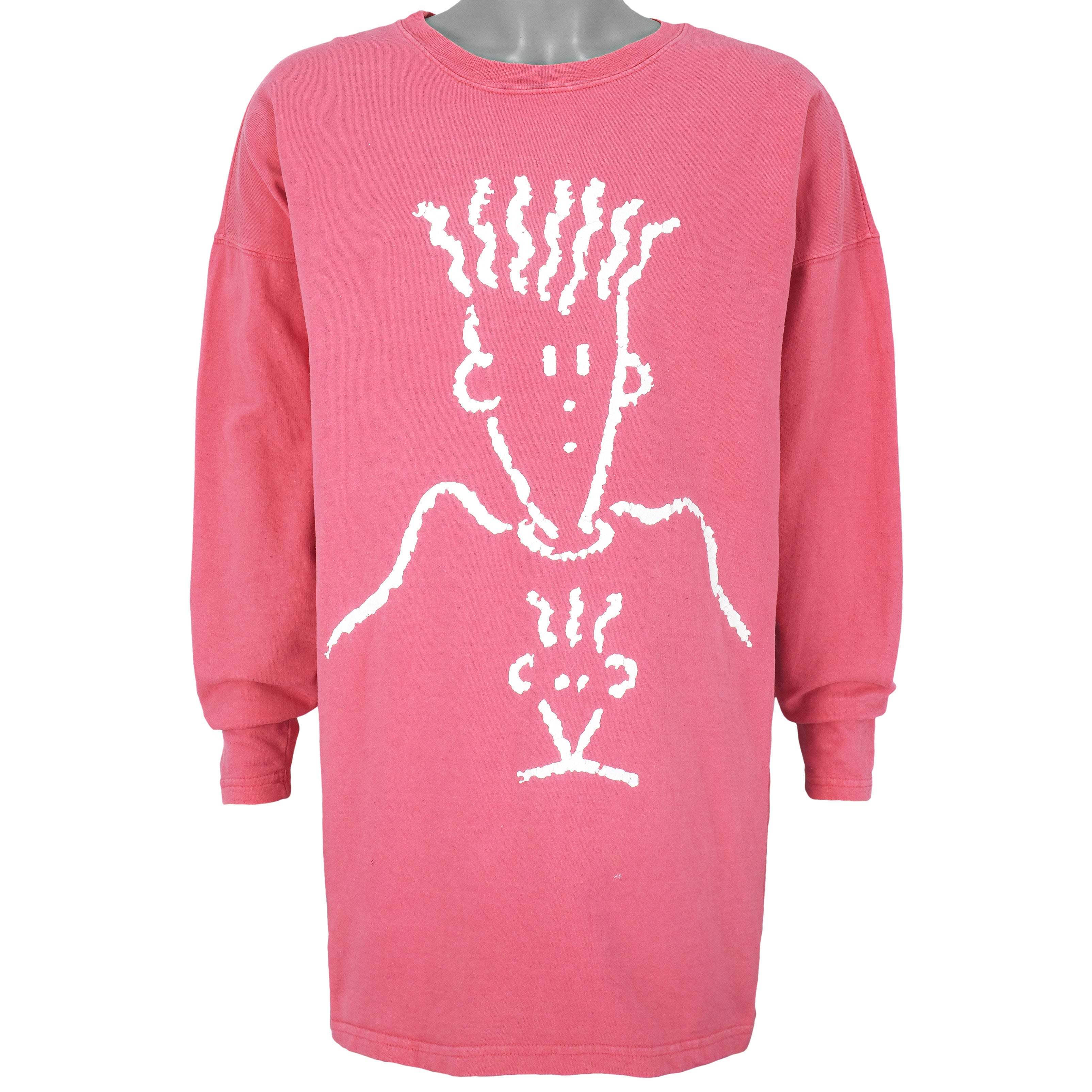 Vintage (Fido Dido) - 7Up Big Logo Crew Neck Sweatshirt 1990s Large Vintage Retro