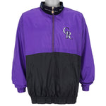MLB (Genuine Merchandise) - Colorado Rockies Spell-Out 1/2 Zip Pullover 1990s Large