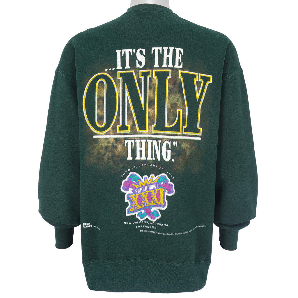 NFL - Green Bay Packers Crew Neck Sweatshirt 1997 X-Large Vintage Retro Football