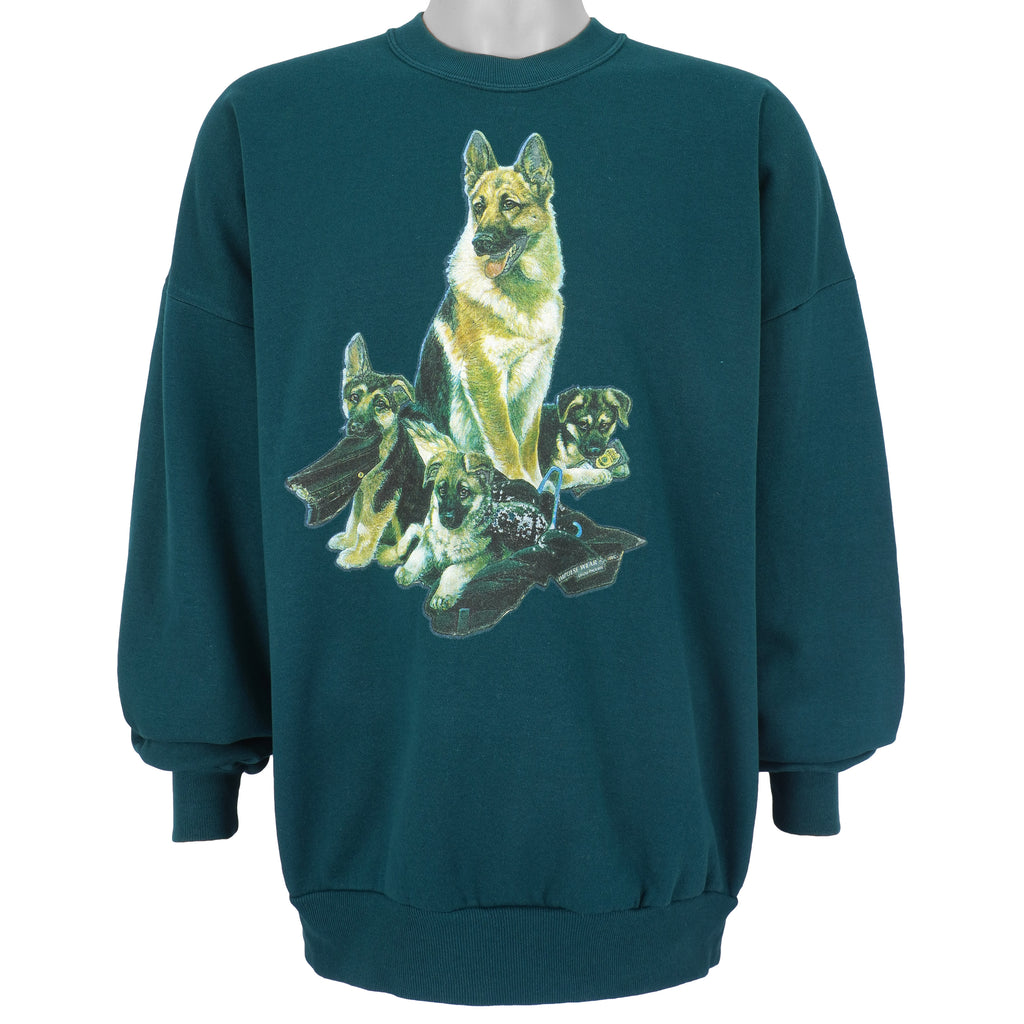 Vintage - Police Dog Crew Neck Sweatshirt 1990s XXX-Large Vintage Retro
