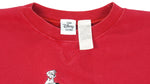 Disney - Red 101 Dalmatians Embroidered Crew Neck Sweatshirt 1990s X-Large Vintage Retro