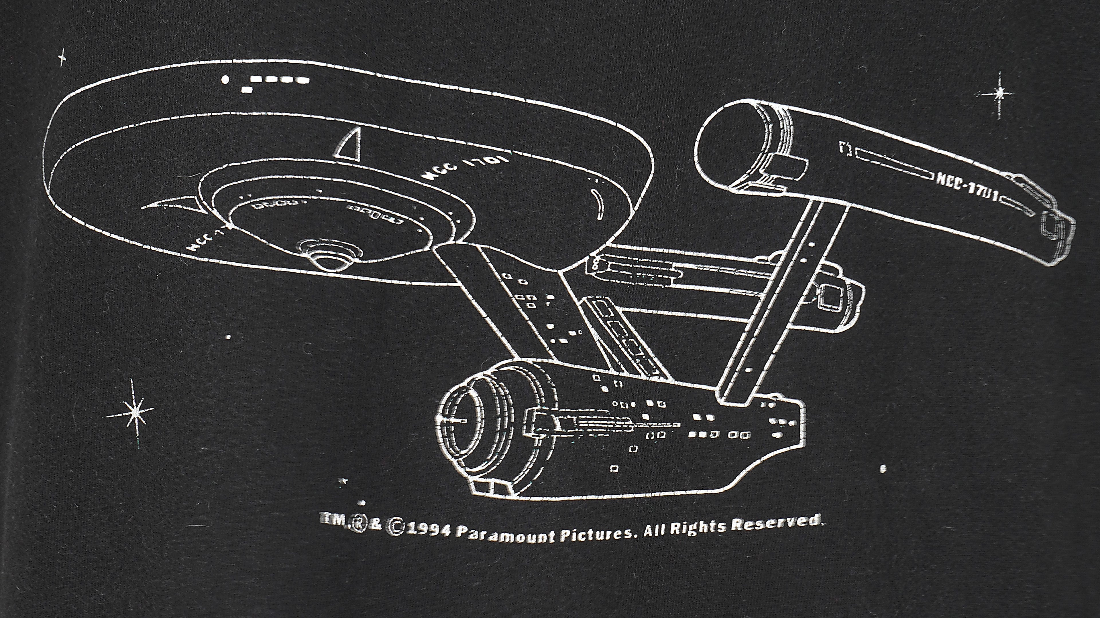 Vintage (Hanes) -Star Trek Spell-Out T-Shirt 1994 XX-Large Vintage Retro