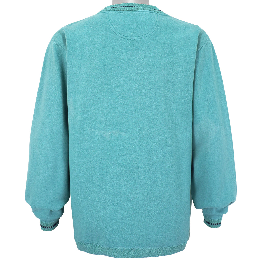 Disney - Blue Tigger Crew Neck Sweatshirt 1990s Medium Vintage Retro