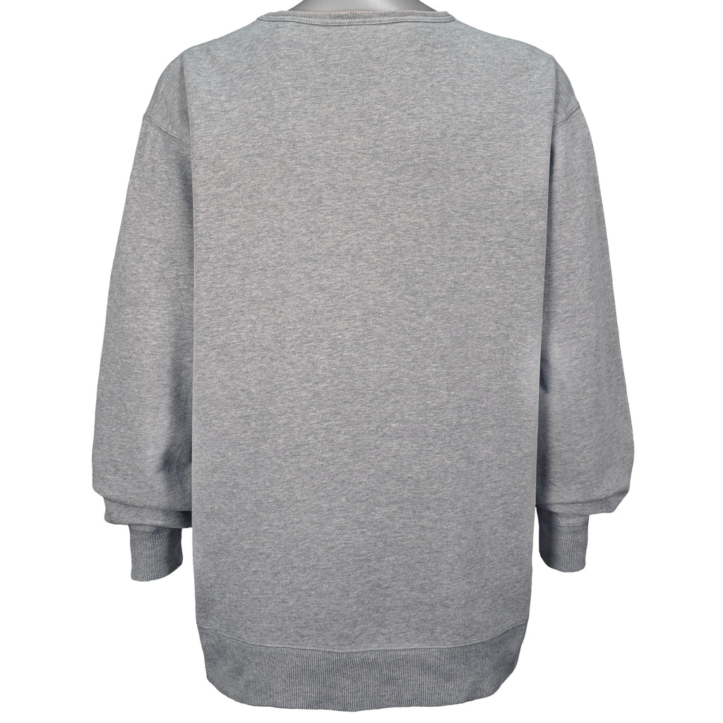 Ralph Lauren (Polo Sport) - Grey Spell-Out Crew Neck Sweatshirt 1990s X-Large Vintage Retro