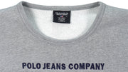 Ralph Lauren (Polo Sport) - Grey Spell-Out Crew Neck Sweatshirt 1990s X-Large Vintage Retro